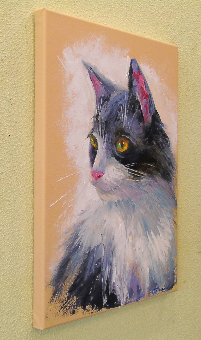 Original Impressionism Animal Painting by Olha Darchuk