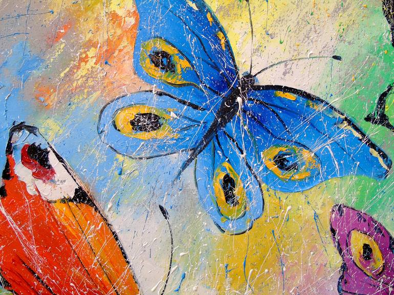 Butterfly Painting By Olha Darchuk Saatchi Art
