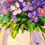 A bouquet of flowers in a vase oil painting on canvas without frame as edges are painted,100% handmade palette knife and high quality oil will decorate your interior for a long time and will give you and your family positive emotions.Ready to hang.Nature ,bouquet,flowers,vase,oil,bright painting