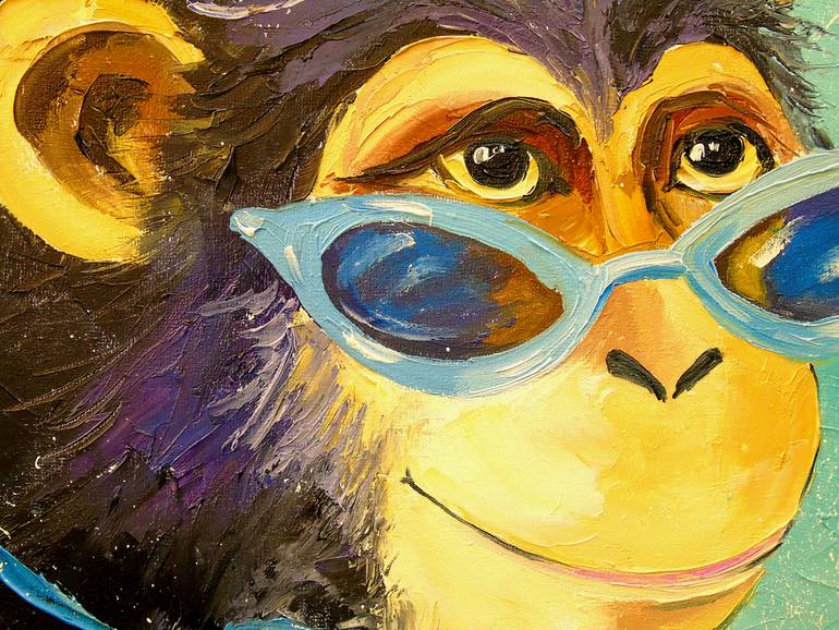 Original Expressionism Animal Painting by Olha Darchuk