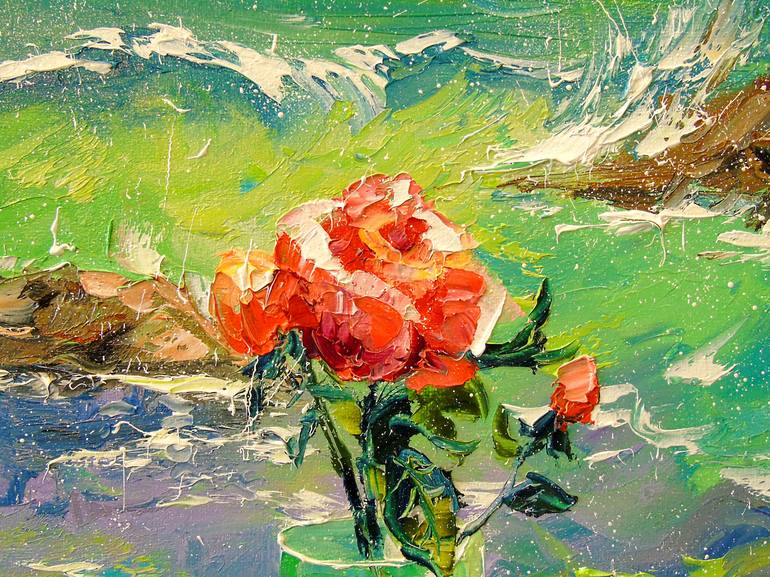 Original Impressionism Botanic Painting by Olha Darchuk