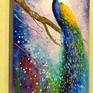 A magnificent peacock, oil painting on canvas without a frame, as the edges are painted, 100% hand made kneading and high-quality oil, will decorate your interior and for a long time will give you and your relatives only positive emotions. Ready to hang.