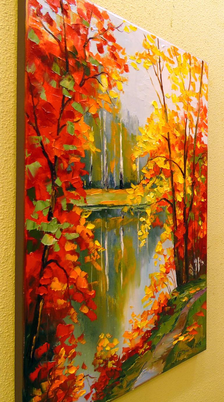 Original Impressionism Landscape Painting by Olha Darchuk