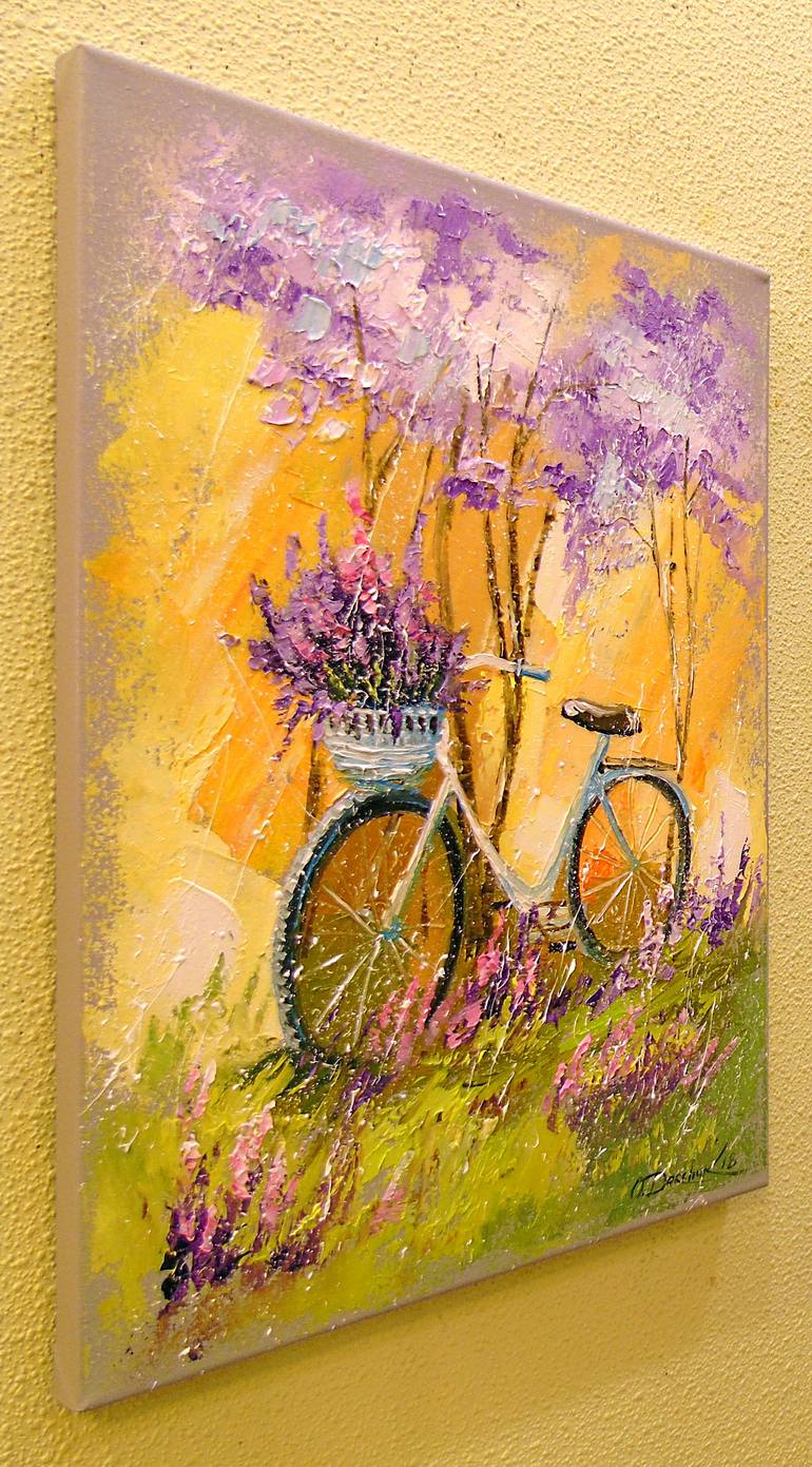 Original Bike Painting by Olha Darchuk