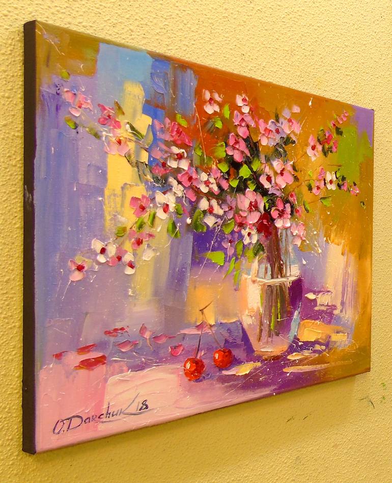 Still Life With A Bouquet Of Meadow Flowers Painting By Olha Darchuk ...