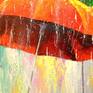 Dancing umbrellas, oil painting on canvas, 100% handmade palette knife and high-quality oil, decorate your interior and for a long time will give you and your loved ones only positive emotions.Ready to hang .Umbrellas art, painting, impressionism, wall decor, interior, gift, bright painting, color art, art, canvas, oil, rain art, dance