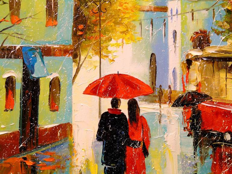 Original Cities Painting by Olha Darchuk