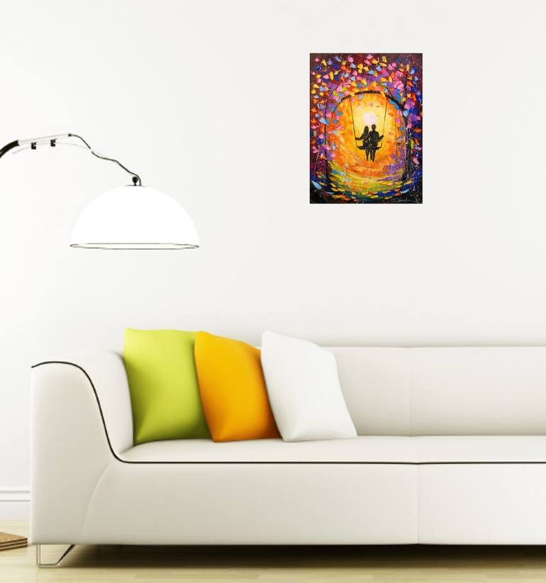 Original Expressionism Love Painting by Olha Darchuk