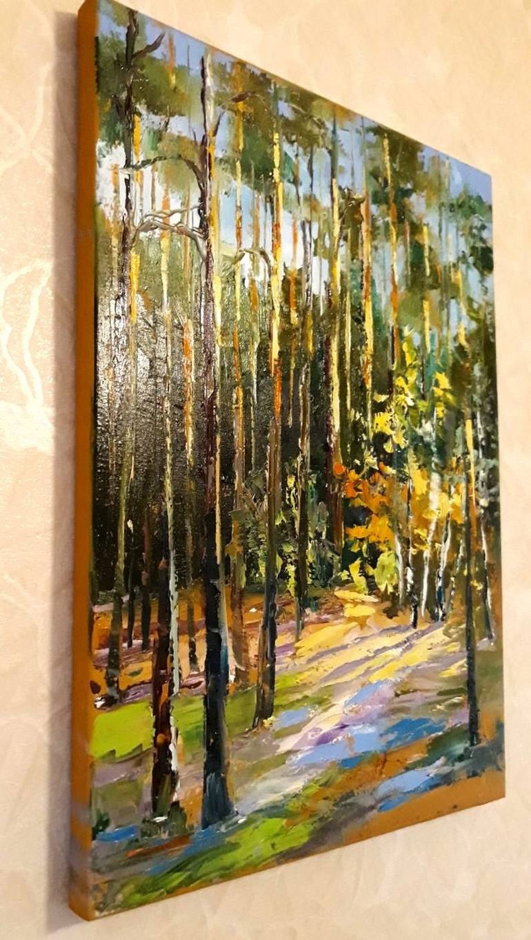 Original Impressionism Nature Painting by Olha Darchuk