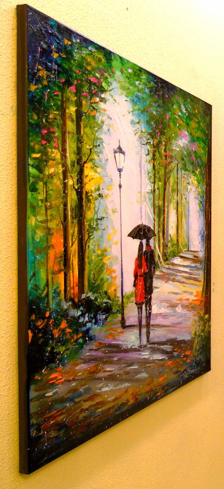Original Impressionism People Painting by Olha Darchuk