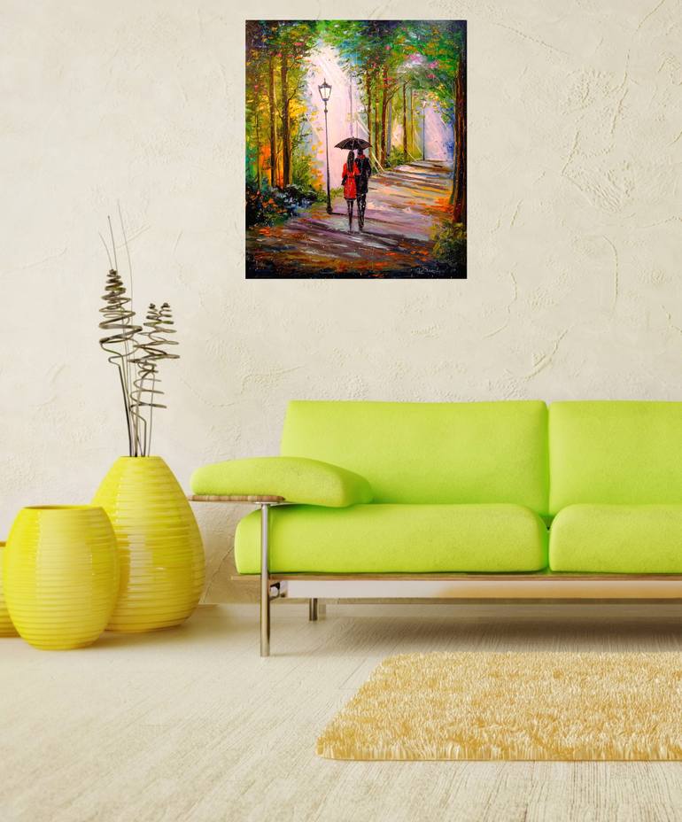 Original Impressionism People Painting by Olha Darchuk