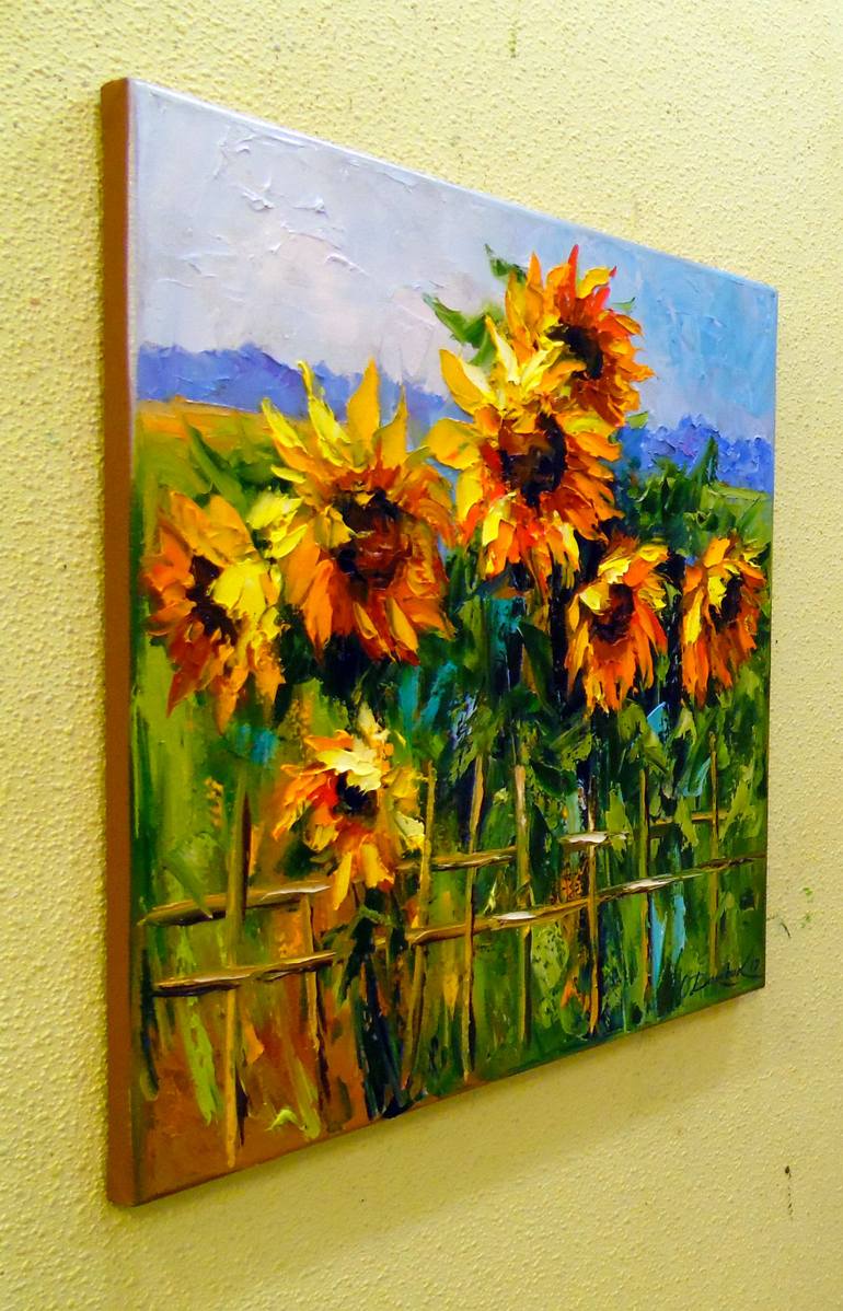 Sunflowers Painting by Olha Darchuk | Saatchi Art