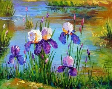 Iris at the pond thumb