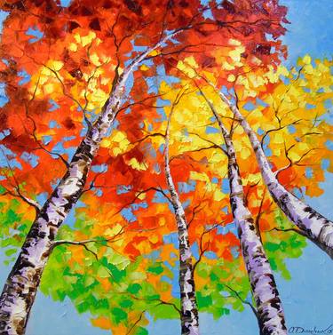 Print of Impressionism Tree Paintings by Olha Darchuk