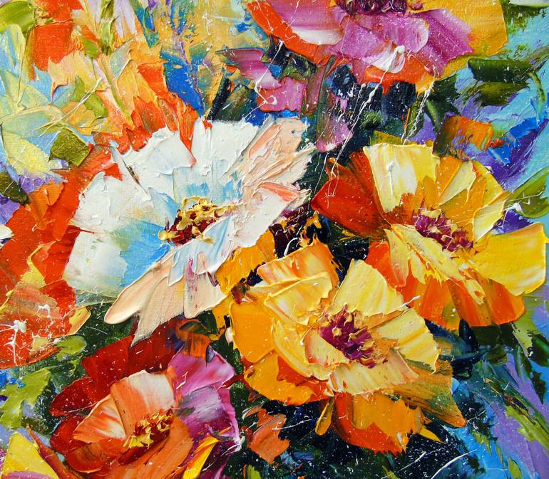 Original Fine Art Garden Painting by Olha Darchuk