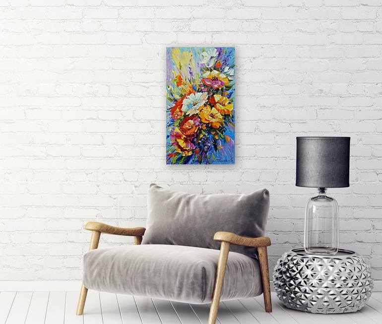 Original Fine Art Garden Painting by Olha Darchuk