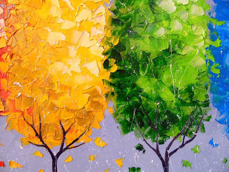 Original Figurative Landscape Painting by Olha Darchuk