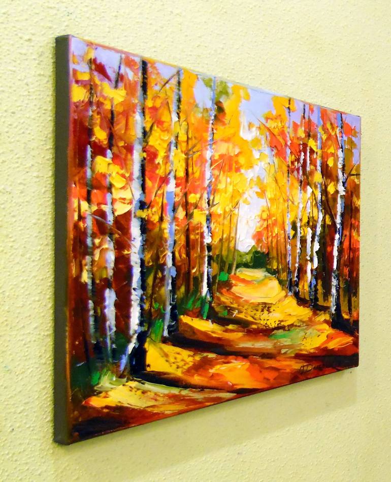 Original Expressionism Landscape Painting by Olha Darchuk