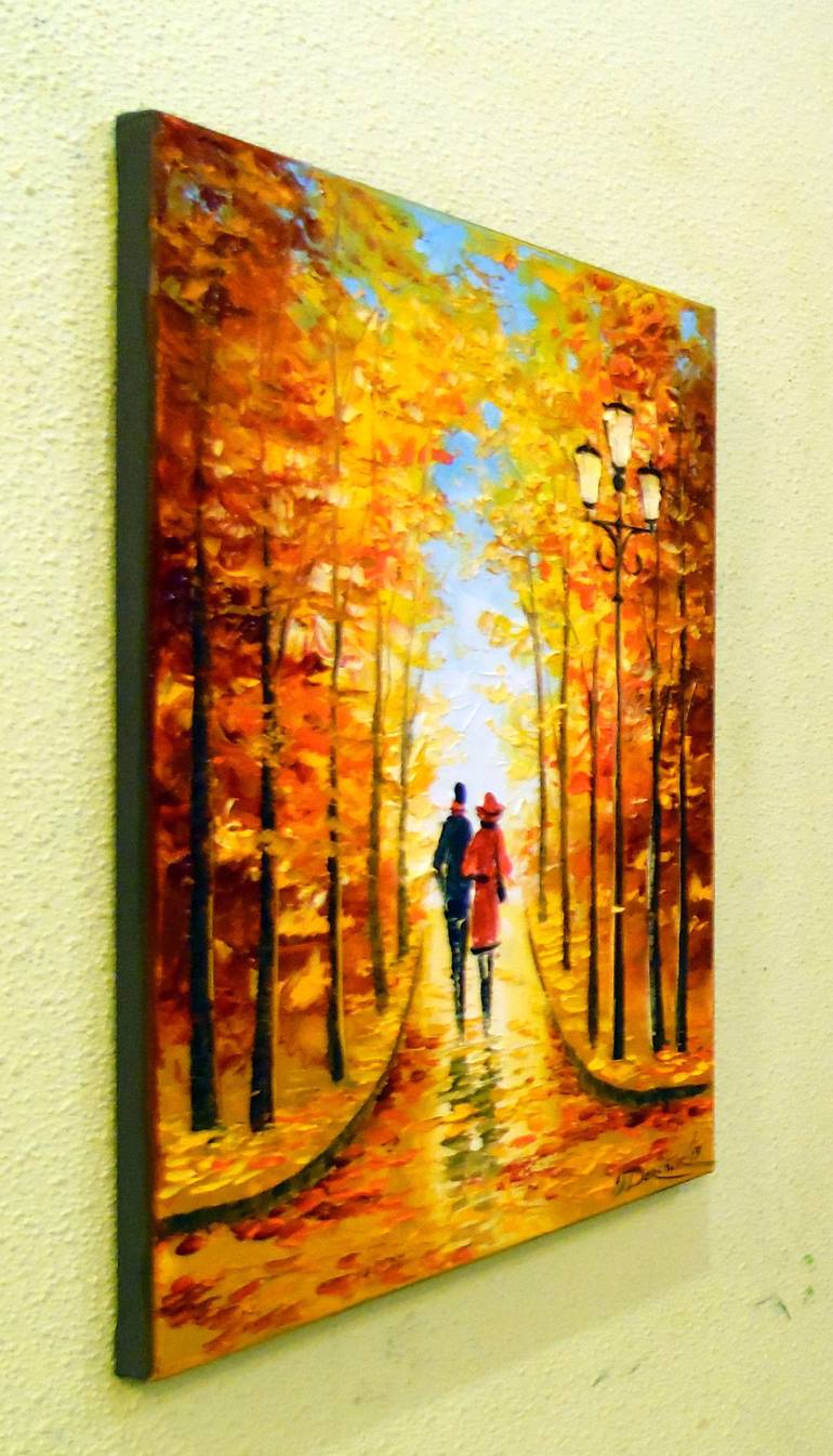 Original Impressionism People Painting by Olha Darchuk