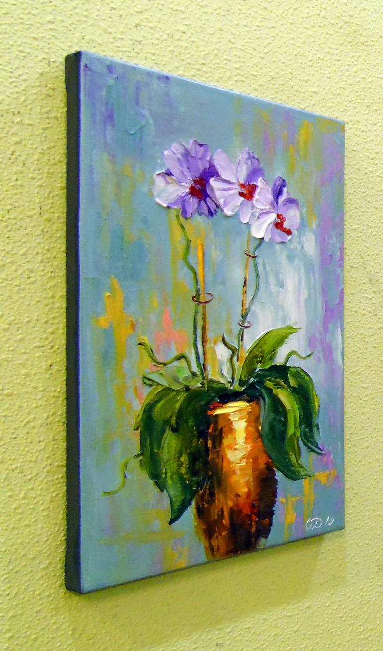 Original Expressionism Floral Painting by Olha Darchuk