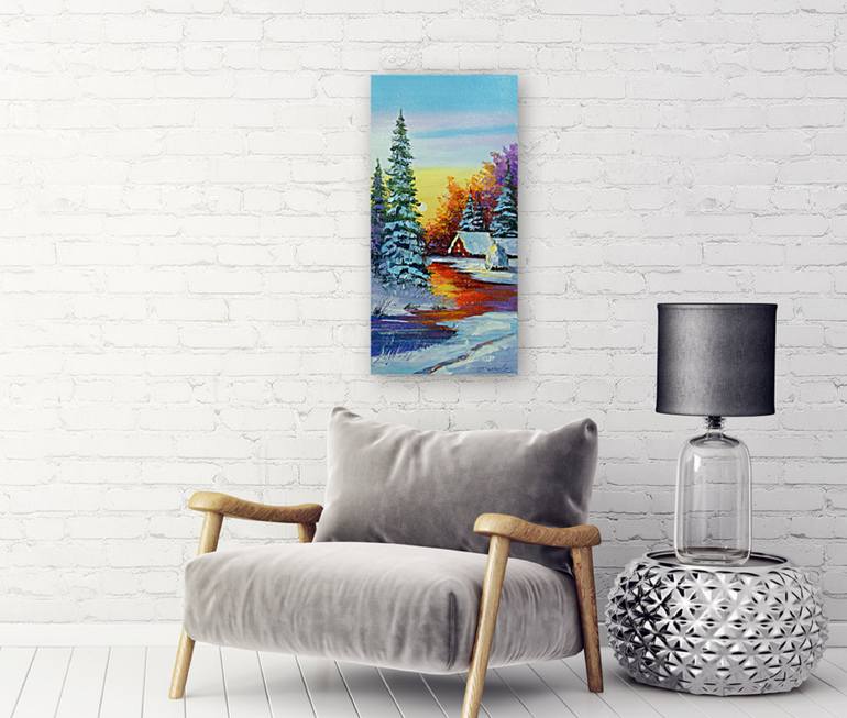 Original Impressionism Nature Painting by Olha Darchuk