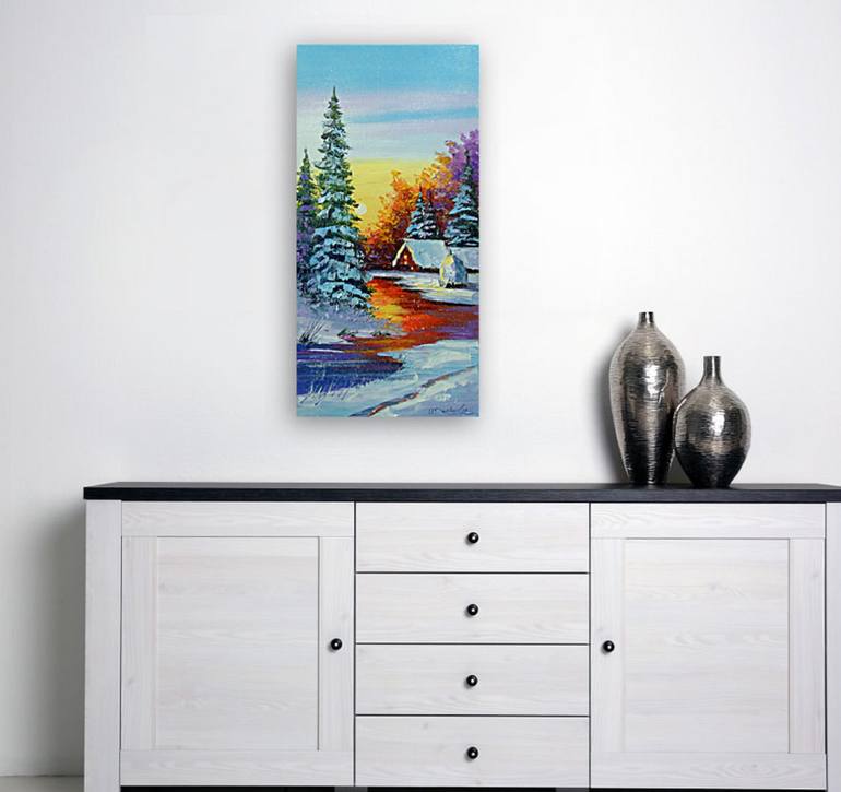 Original Impressionism Nature Painting by Olha Darchuk