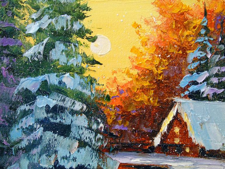 Original Impressionism Nature Painting by Olha Darchuk