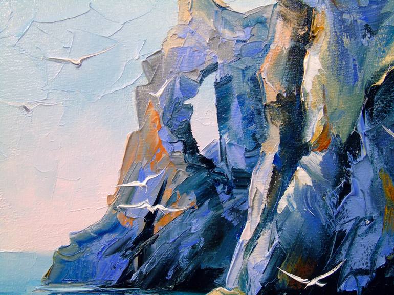 Original Impressionism Seascape Painting by Olha Darchuk