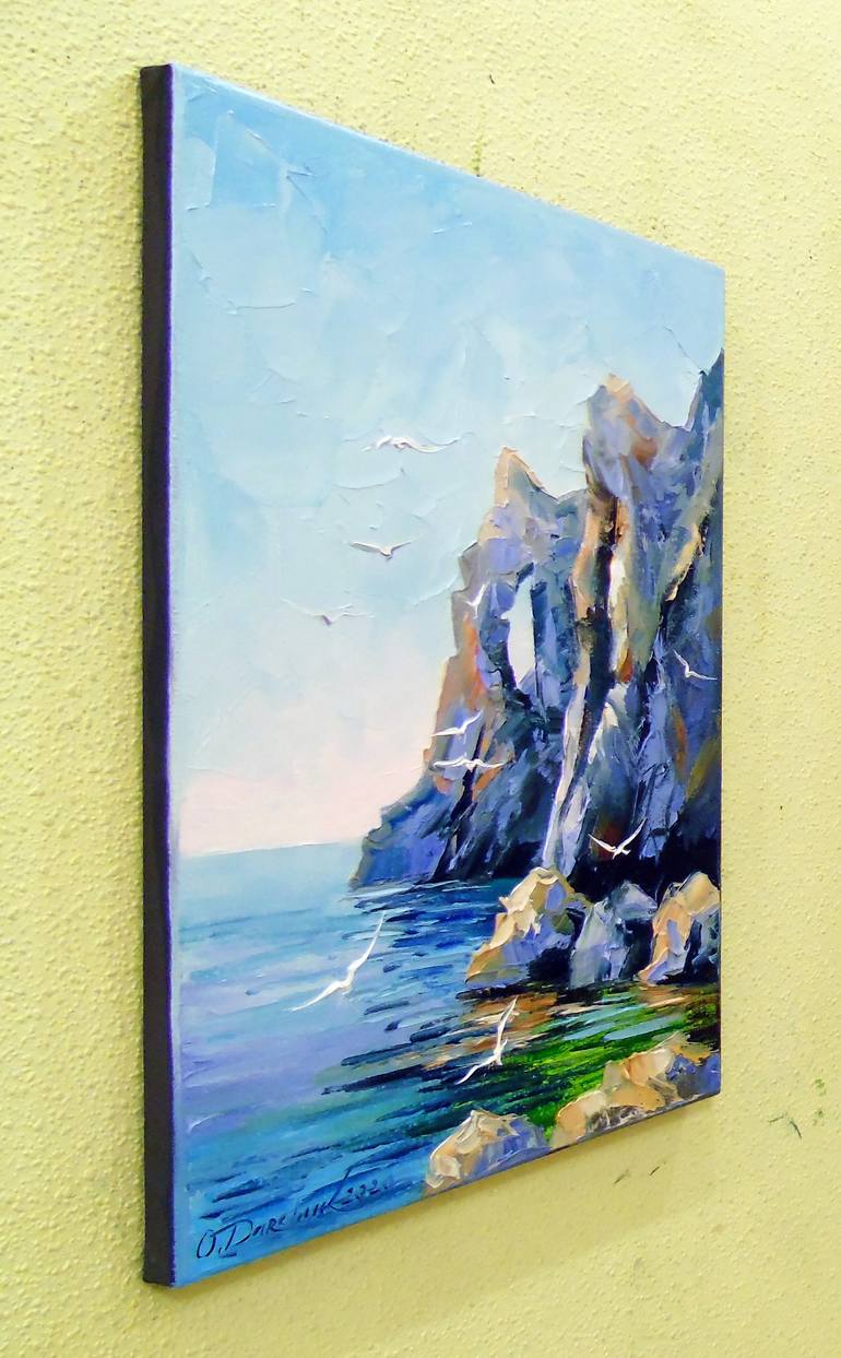 Original Impressionism Seascape Painting by Olha Darchuk