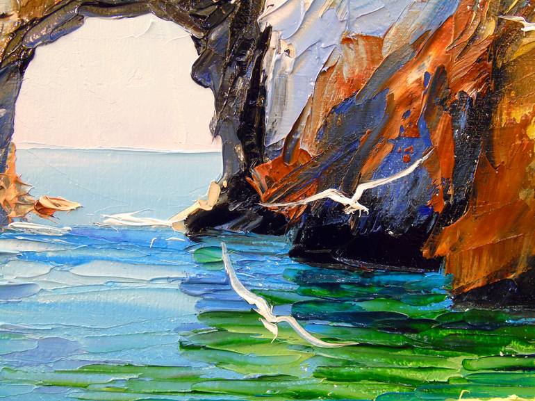 Arch of happiness by the sea Painting by Olha Darchuk | Saatchi Art