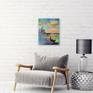 Venice and gondolas oil painting, unframed as the edges are painted 100 % handmade with a palette knife and high-quality oil, for the interior or as a gift. It will decorate your interior and will bring joy to you and your family for a long time. Ready to hang
