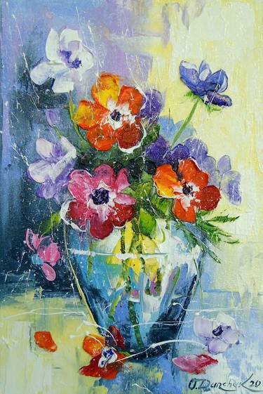 Print of Fine Art Floral Paintings by Olha Darchuk