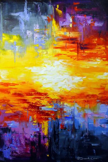 Original Abstract Expressionism Abstract Paintings by Olha Darchuk