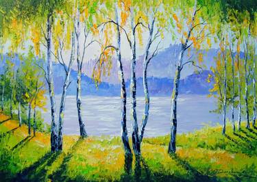 Original Expressionism Tree Paintings by Olha Darchuk