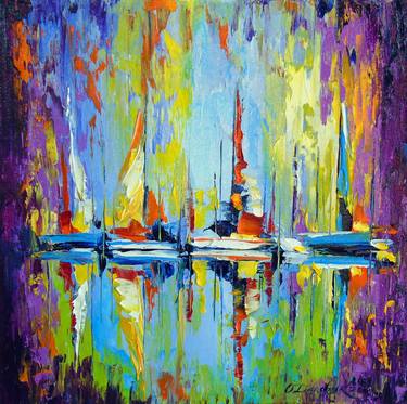 Print of Abstract Boat Paintings by Olha Darchuk