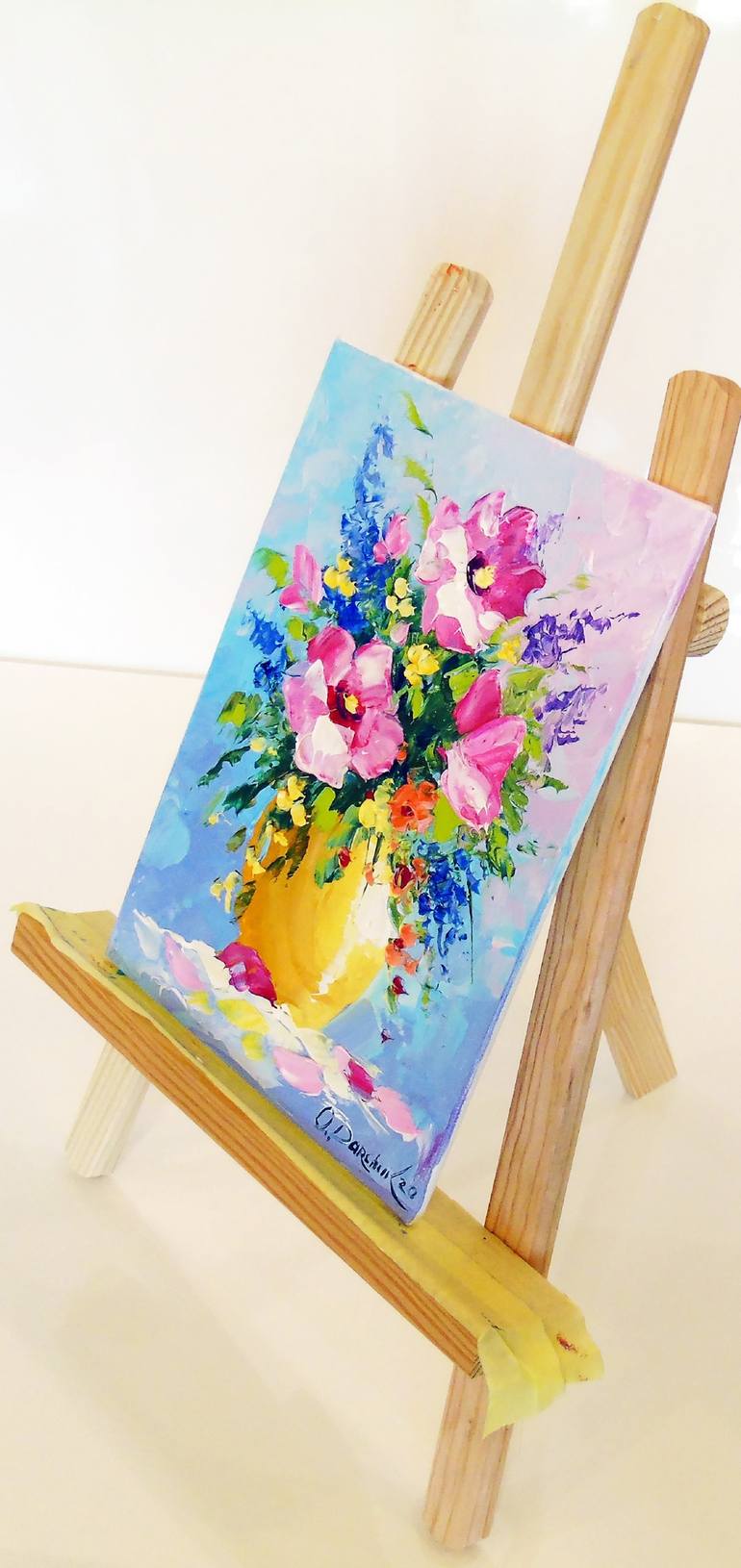 Original Expressionism Floral Painting by Olha Darchuk