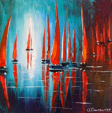 Print of Abstract Boat Paintings by Olha Darchuk