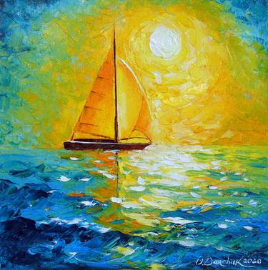 Print of Impressionism Boat Paintings by Olha Darchuk