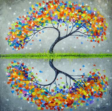 Print of Abstract Tree Paintings by Olha Darchuk
