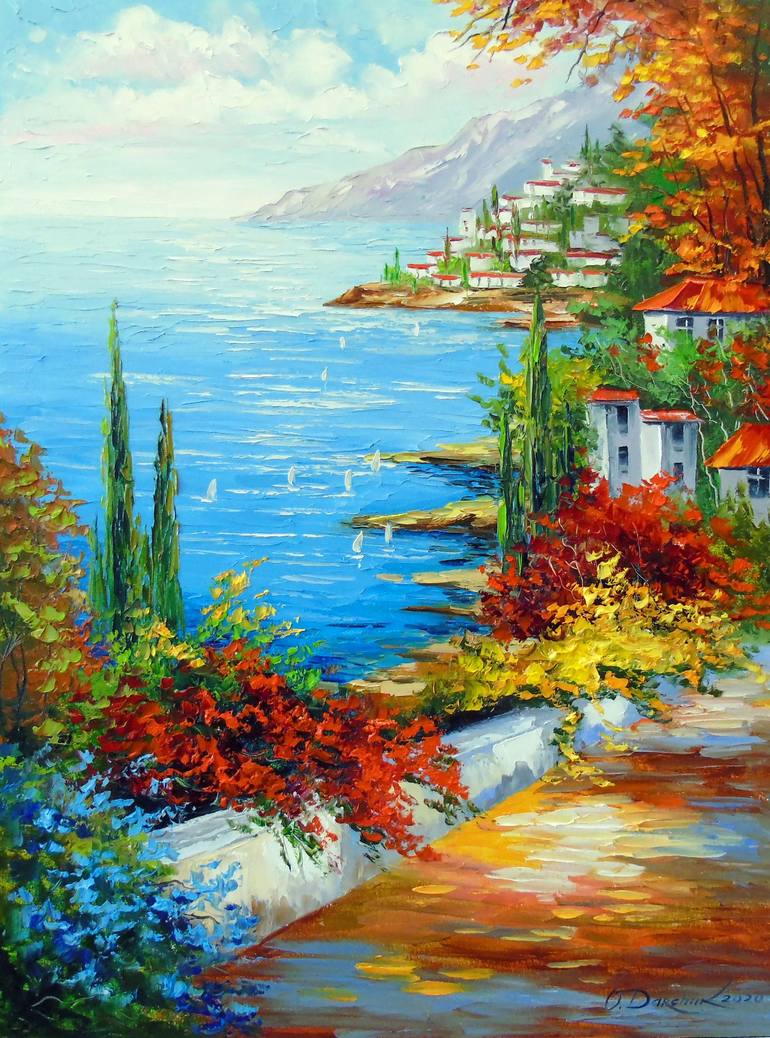 Print of Impressionism Landscape Paintings by Olha Darchuk