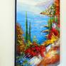 Town by the sea oil painting on canvas, without frame, the edges are painted with 100% handmade spatula and high quality oil, for interior or for gift. Decorate your interior and make you and your family happy for a long time. Ready to hang Sea art, sailboats bright, abstract painting, multi-color art, for interior, for gift, oil painting, apriroda picture, romance beautiful, colors oil, picture bright, city art