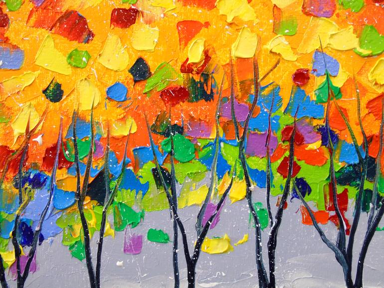 Original Abstract Fantasy Painting by Olha Darchuk