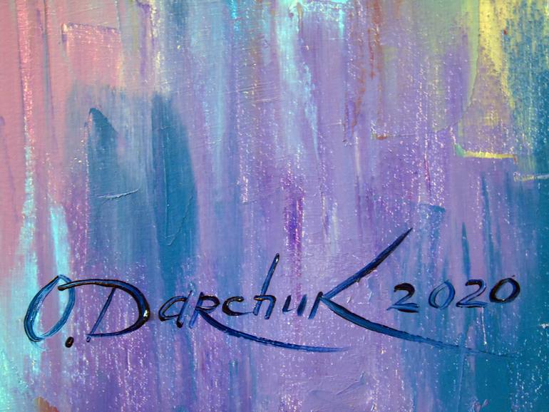 Original Abstract Architecture Painting by Olha Darchuk