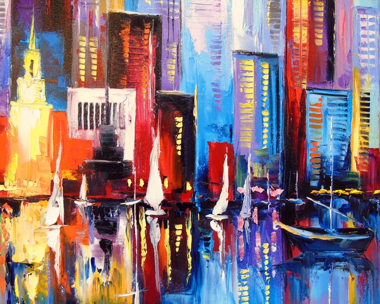 Original Architecture Painting by Olha Darchuk