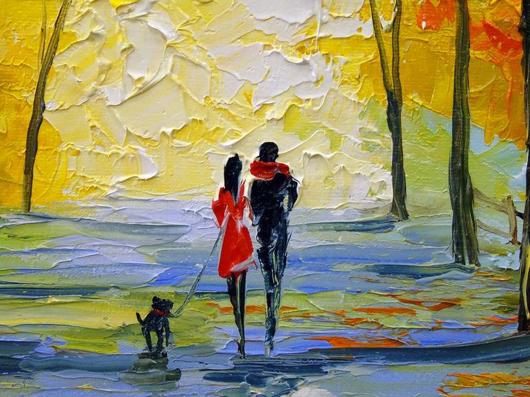 Original Impressionism Family Painting by Olha Darchuk