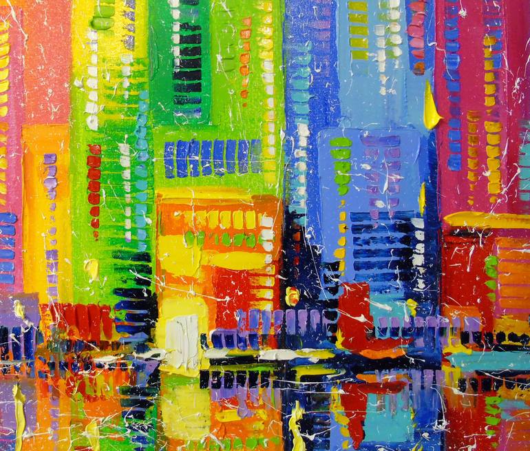 Original Cities Painting by Olha Darchuk