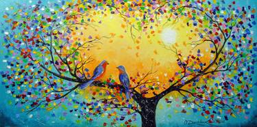 Print of Abstract Tree Paintings by Olha Darchuk