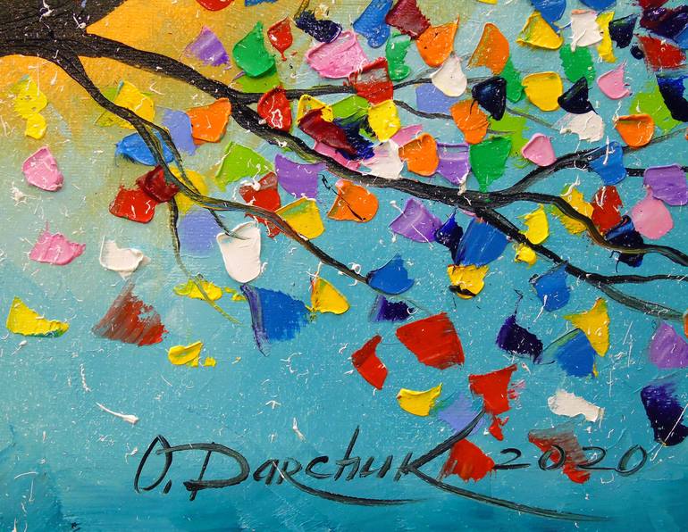 Original Abstract Tree Painting by Olha Darchuk