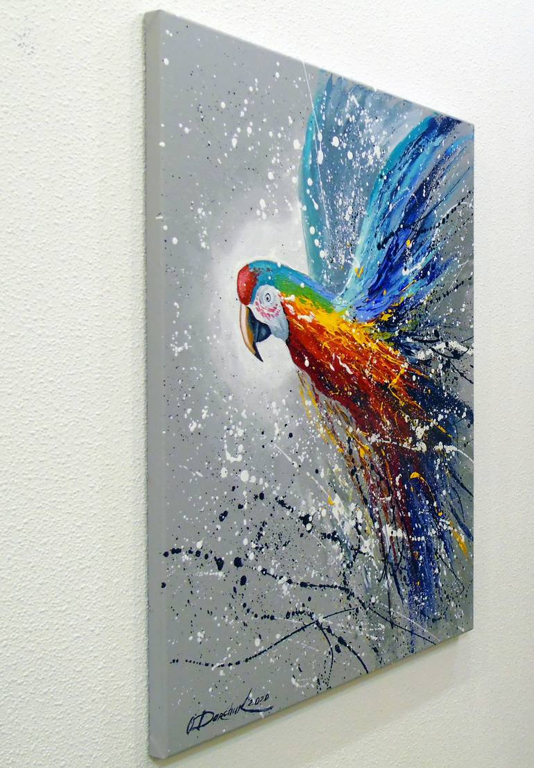 Original Abstract Animal Painting by Olha Darchuk