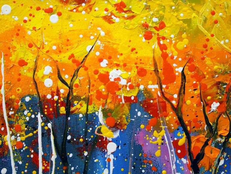 Original Abstract Cities Painting by Olha Darchuk